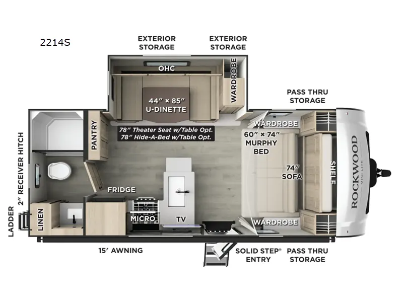 2026 Forest River Rockwood Mini Lite 2214S - Photo 3