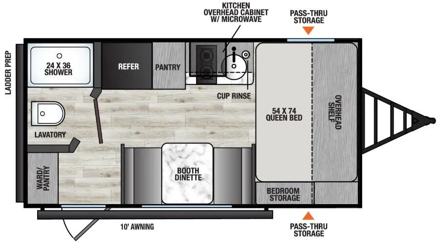 Coachmen Clipper 16FB floor plan