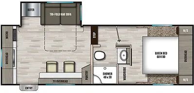 Shasta Phoenix Lite 235RK floor plan