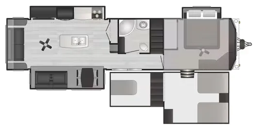2024 Keystone Retreat 391FLFT - Floor plan