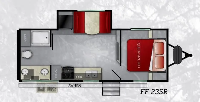 Cruiser RV Fun Finder Xtreme Lite 23SR floor plan