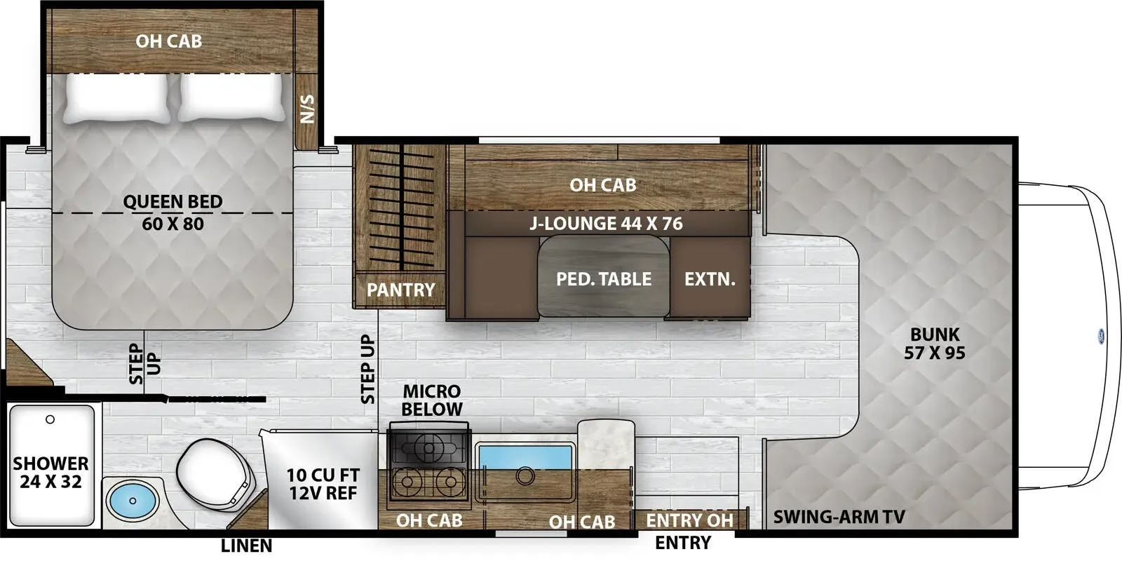 Coachmen Leprechaun 210RSS CHEVY 4500 floor plan