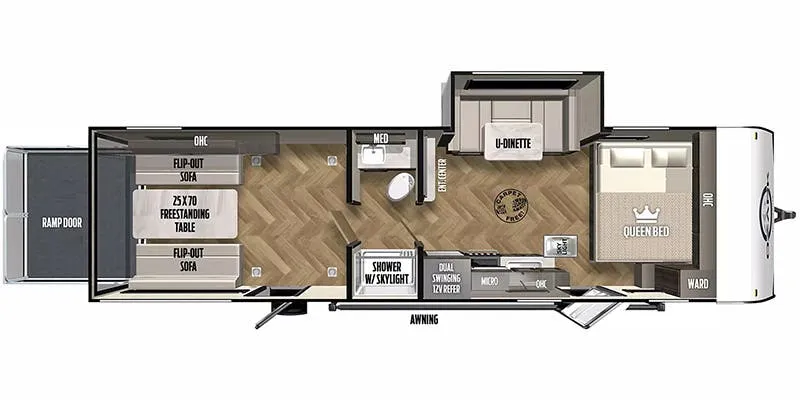 Forest River Ozark 2700TH floor plan