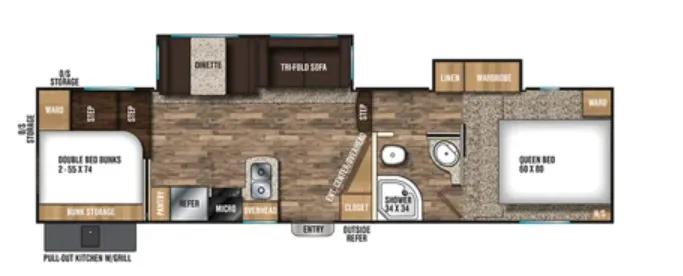 Coachmen Chaparral Lite 295BH floor plan