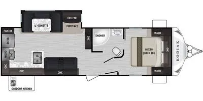 2019 Dutchmen Kodiak 287RKSL floor plan