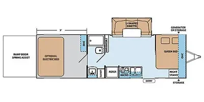 2013 Forest River XLR Hyper Lite 27HFS - Floor plan