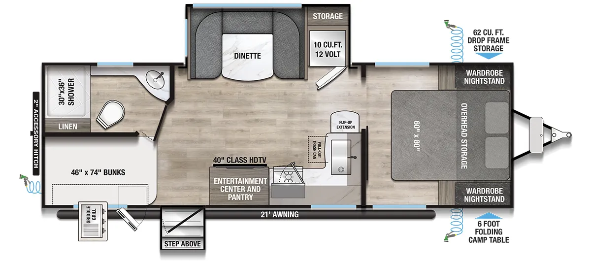 Alliance RV Delta 251BH floor plan