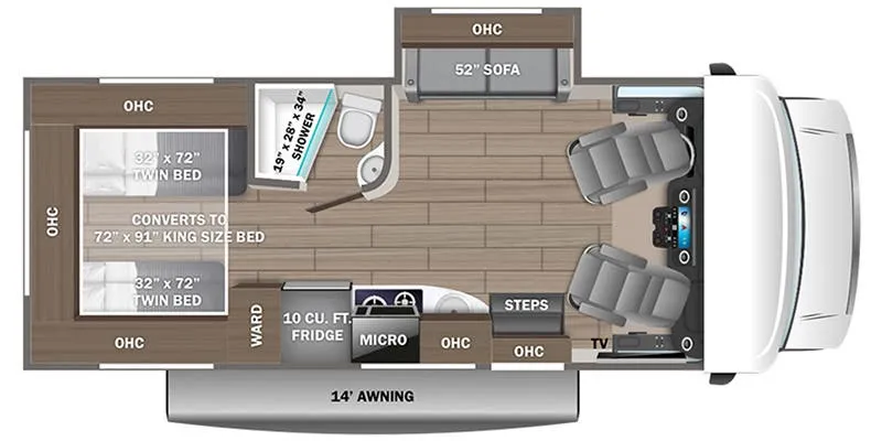 Entegra Coach Qwest SE 24T floor plan