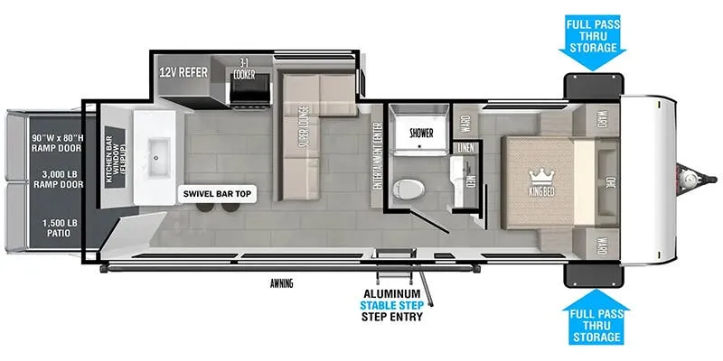 2026 Forest River Salem FSX 269VC floor plan