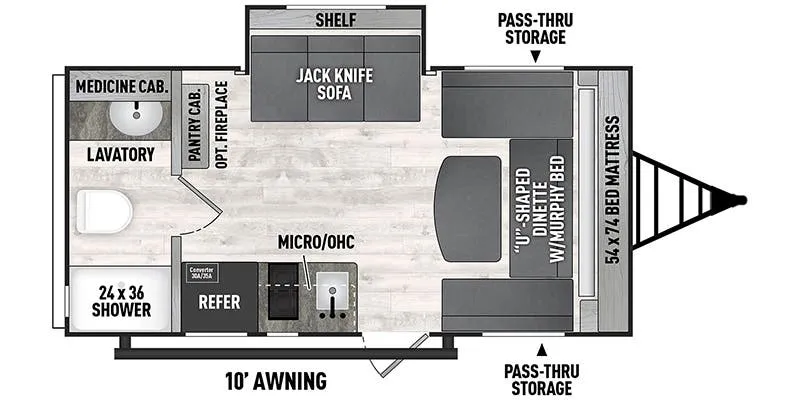 Forest River Viking 4K Series 17MBS floor plan