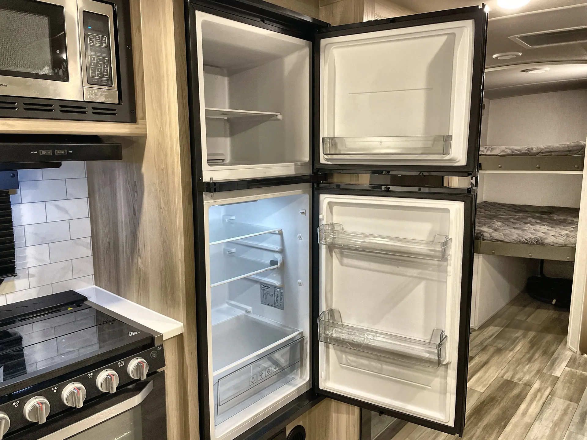2024 Forest River Rockwood Ultra Lite 2706WS — fridge open