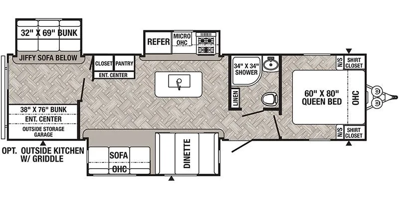 Palomino Puma 32BHKS floor plan