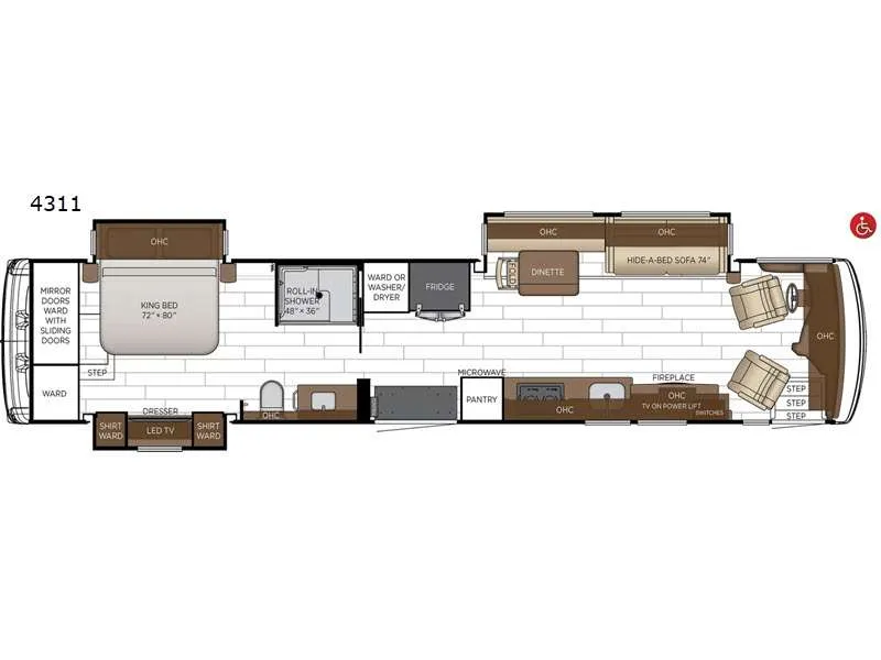 2024 Newmar Dutch Star 4311 - Floor plan