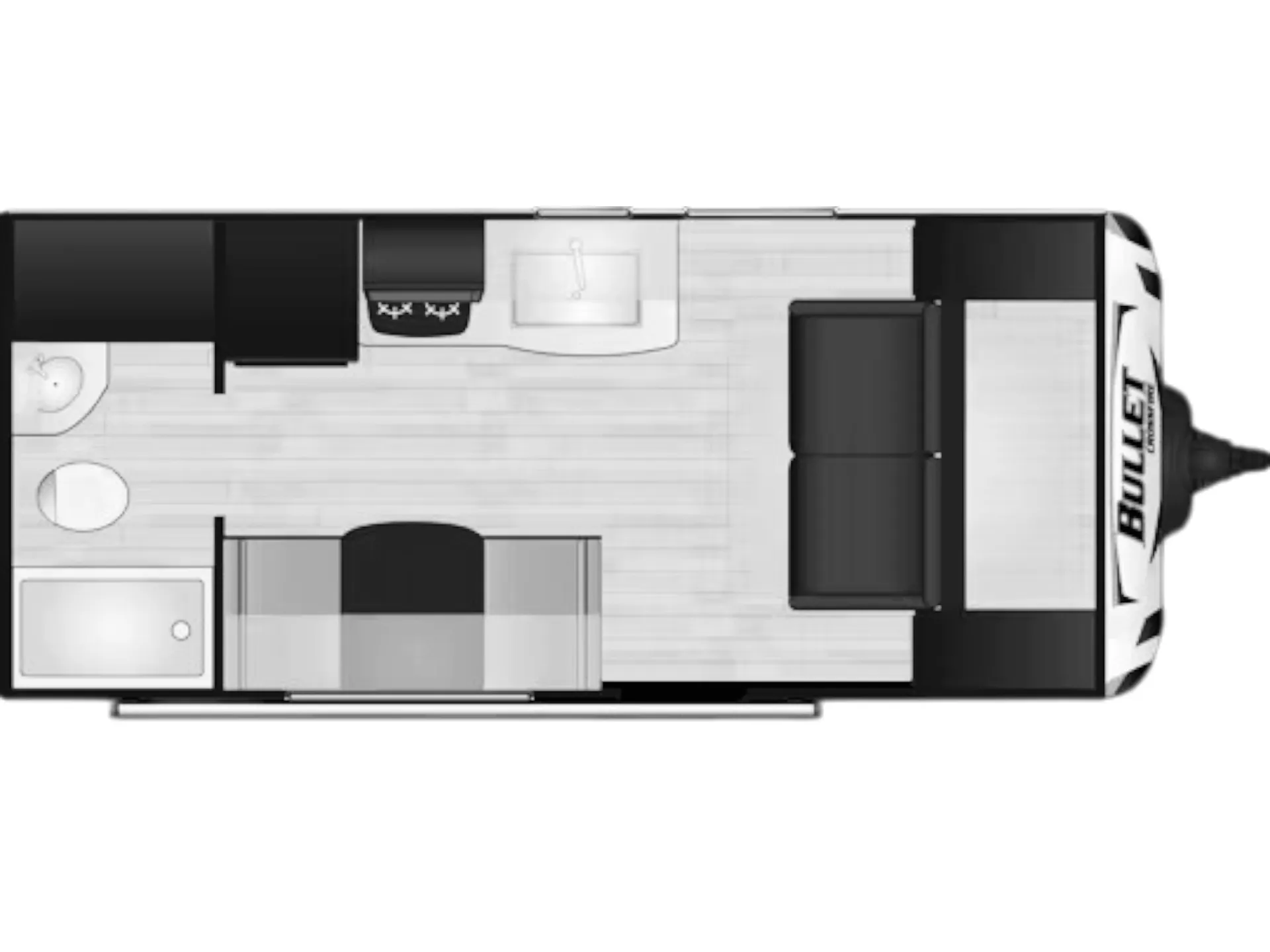 Keystone Bullet Crossfire 1800RB floor plan