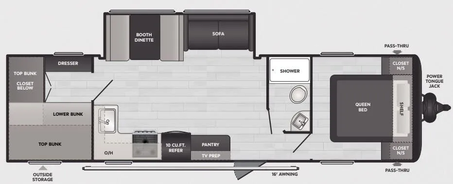 2025 Keystone Springdale Classic 291BRC floor plan