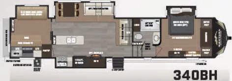 Keystone Montana High Country 340BH floor plan