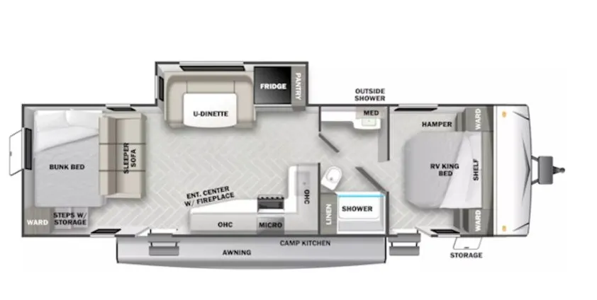 Forest River EVO T2611 floor plan