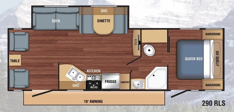 Braxton Creek LX 290RLS floor plan
