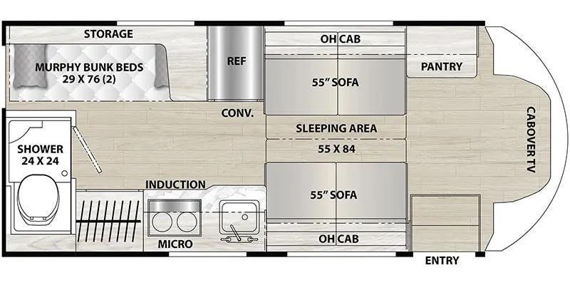 2024 Coachmen Cross Trail EV 20BH floor plan