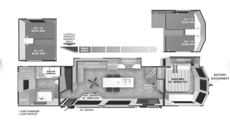2024 Forest River Salem Grand Villa 42VIEW - Photo 3