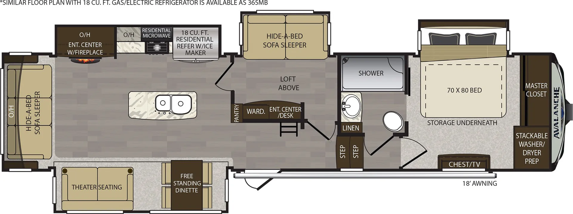 2019 Keystone Avalanche 366MB - Photo 2