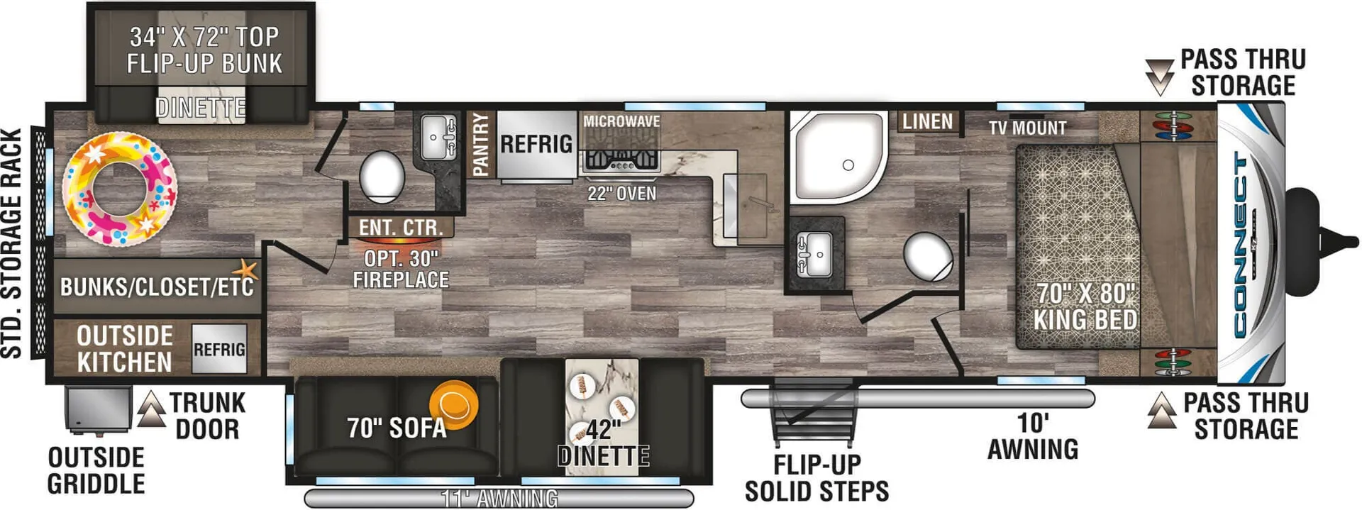 K-Z Connect C322BHK floor plan