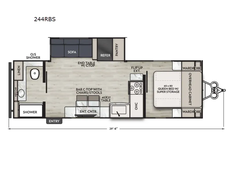 2026 Coachmen Apex Ultra-Lite 244RBS - Floor plan