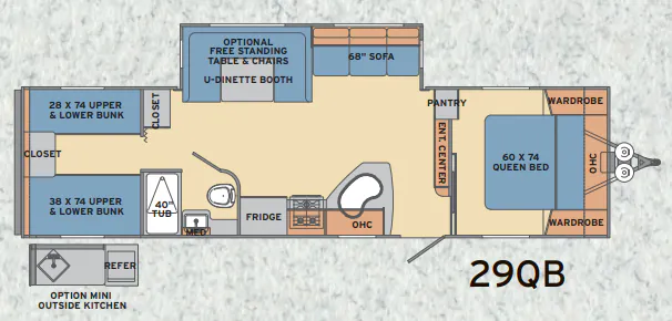 Shasta Revere 29QB floor plan