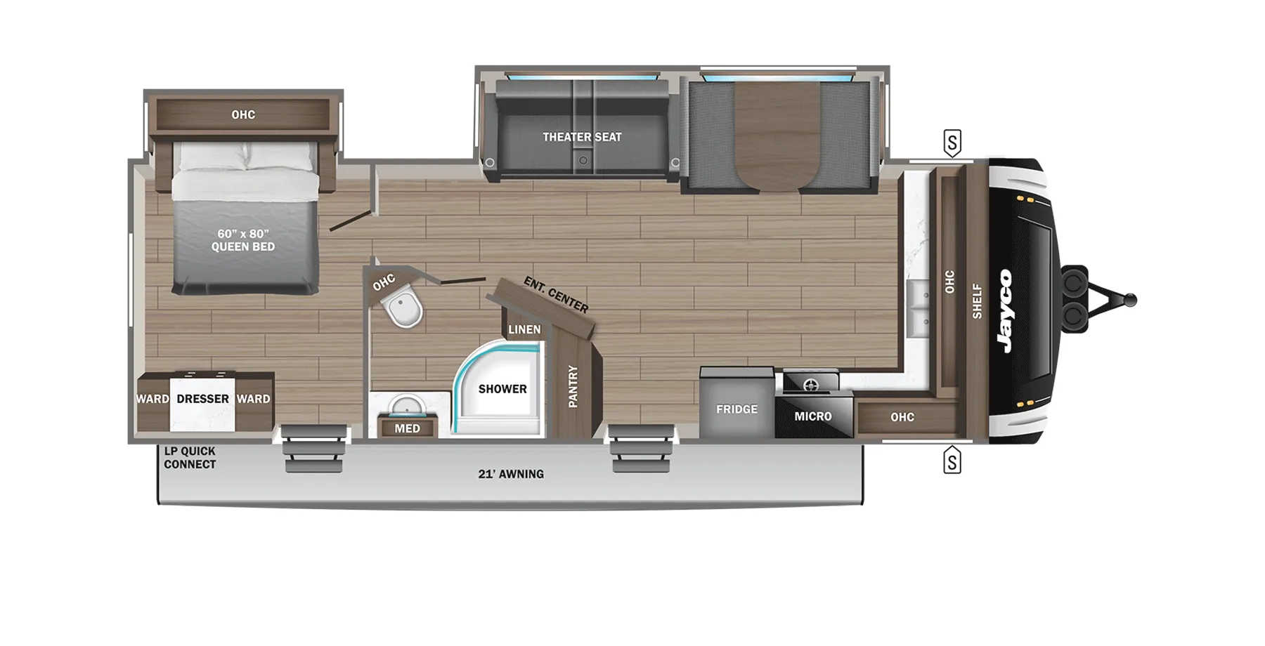 2025 Jayco Jay Feather 26FK - Floor plan