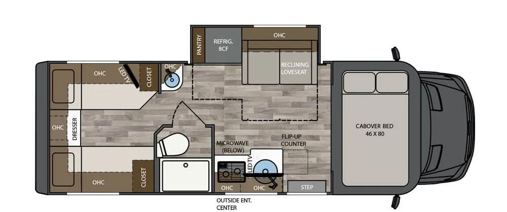 2025 Renegade RV Vienna 25TBC - Floor plan