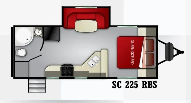 2020 Cruiser RV Shadow Cruiser 225RBS floor plan