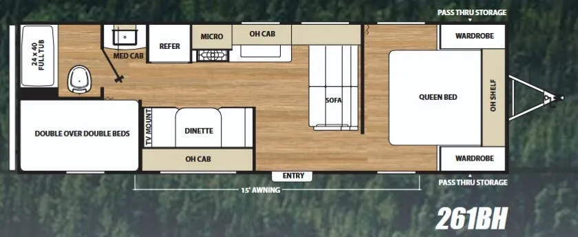 Coachmen Catalina SBX 261BH floor plan