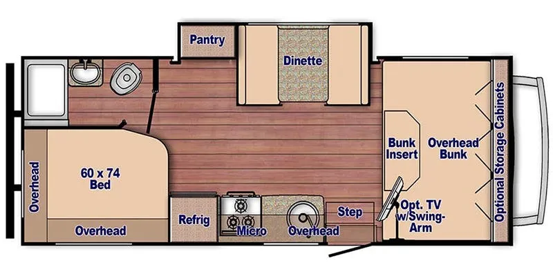 Gulf Stream Conquest Class C 6238 floor plan