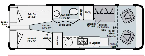 Winnebago Era 70A floor plan