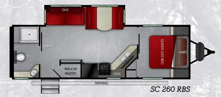 Cruiser RV Shadow Cruiser 260RBS floor plan