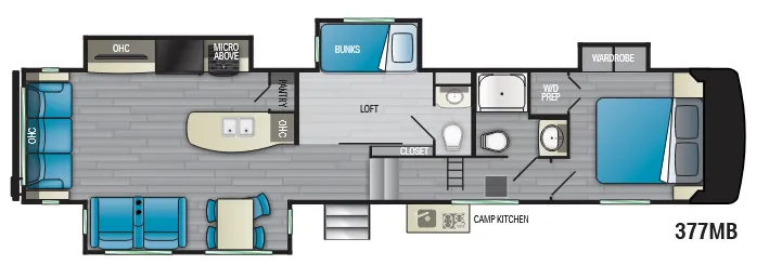 Heartland Milestone 377MB floor plan