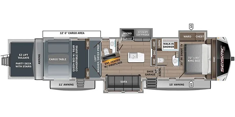 Jayco Seismic Luxury Series 3512 floor plan