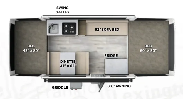 Forest River Flagstaff SE 207SE floor plan