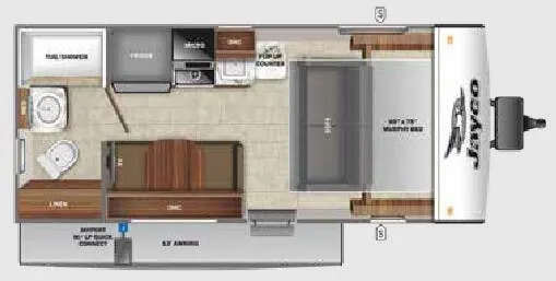 Jayco Jay Feather Micro 173MRB floor plan