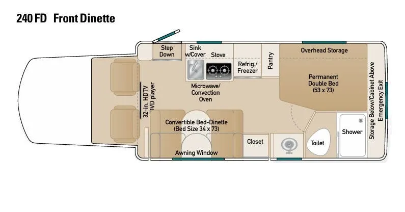 Coach House Platinum II 240 FD floor plan