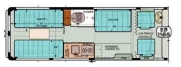 Sportsmobile Promaster 116S floor plan
