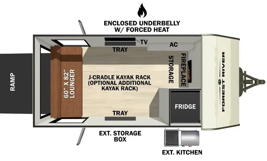 Forest River No Boundaries NB104 floor plan