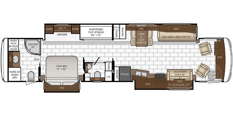 Newmar Ventana 4326 floor plan