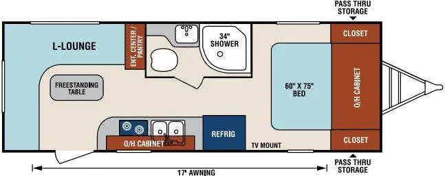 Venture RV Sonic SN210VRD floor plan