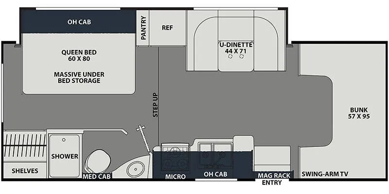 2023 Coachmen Freelander 23FS - Floor plan