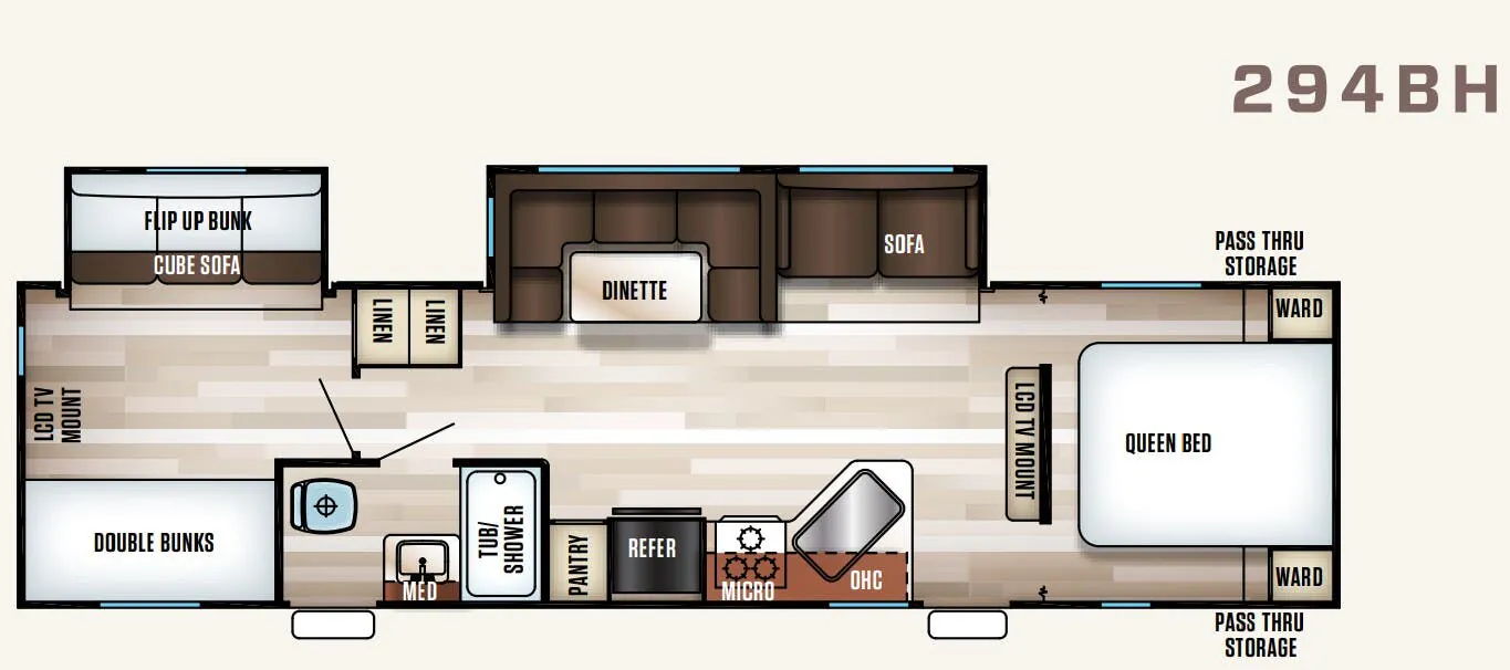 Forest River Cherokee Patriot Edition 294BH floor plan