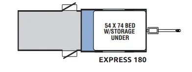 Coachmen Clipper Express 180 floor plan