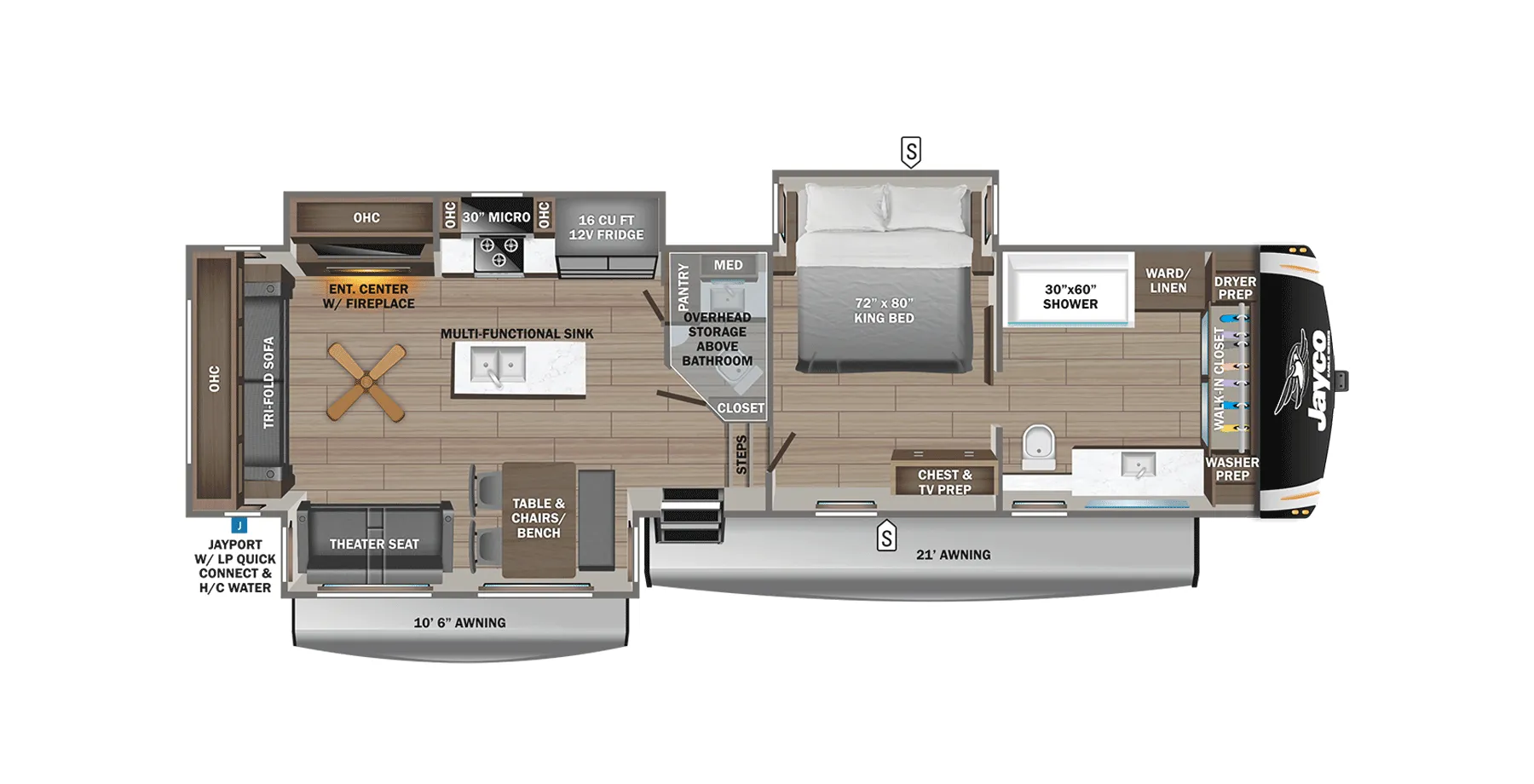 Jayco Eagle 370FBTS floor plan