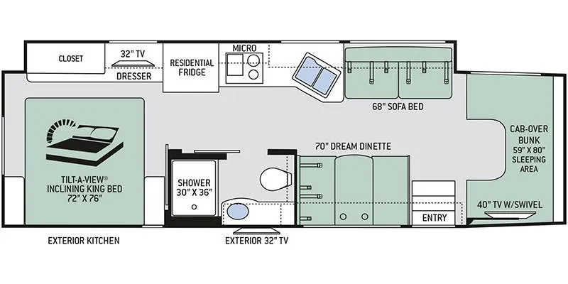2021 Thor Motor Coach Magnitude SV34 - Floor plan