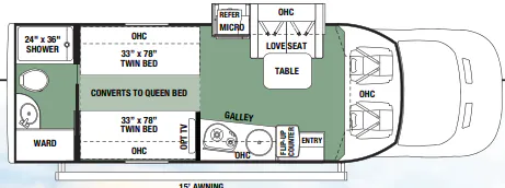 Forest River Forester TS TS2371 floor plan